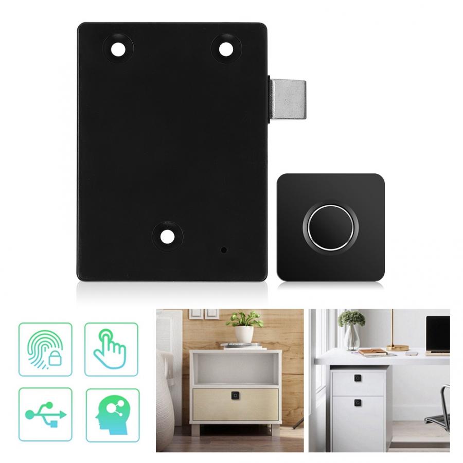 fingerprint door lock Smart Biometric Fingerprint Lock Home Office Drawer Cabinet Wardrobe Lock Anti Theft Keyless cerradura