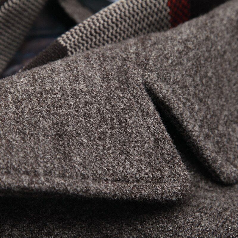Mountainskin Men's Winter Coats Thick Cotton Wool Jackets Male Casual Slim Fit Nylon Long Jacket Scarf Men Outwear SA605