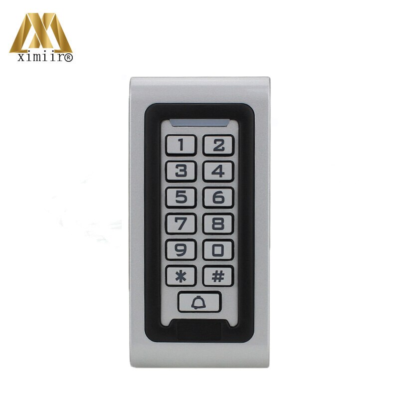 Waterproof Metal Keypad 13.56Mhz IC Card Standalone Door Access Control System M06 Card Access Controller