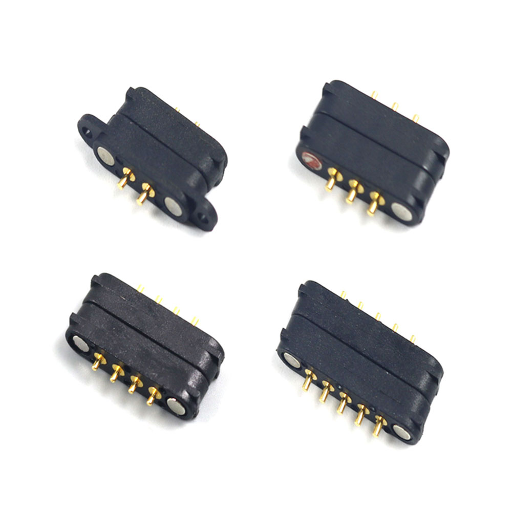 1Pair Magnetic Pogo Pin Connector 2A 36V 2/3Pin 4Pin 5 Pin Spring-Loaded Male Female 2.54 MM Spring Loaded DC Power Charge Probe