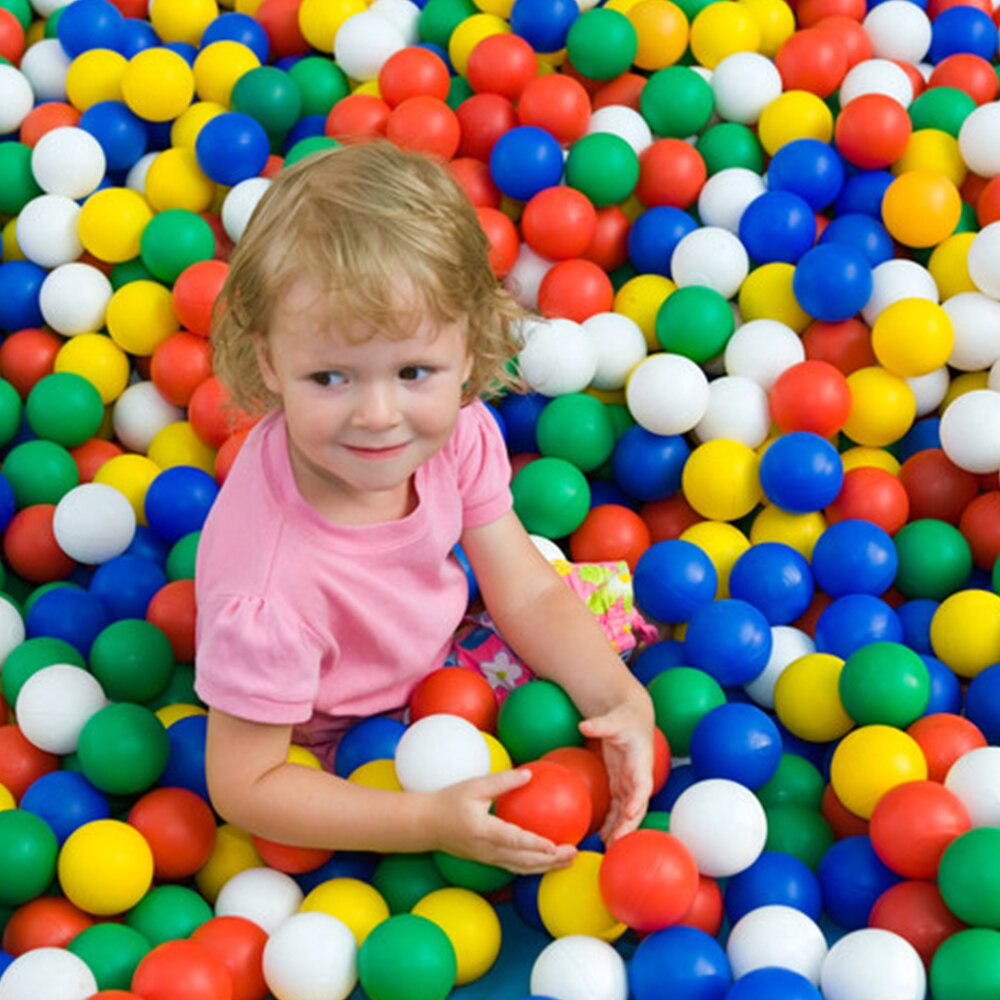 100 stks/set Plastic Ballen Oceaan-Speelgoed Milieuvriendelijke Zachte Oceaan Golf Bal Grappige Baby Grappig Speelgoed Water Zwembad Zwemmen Droog zwembad Golf Game