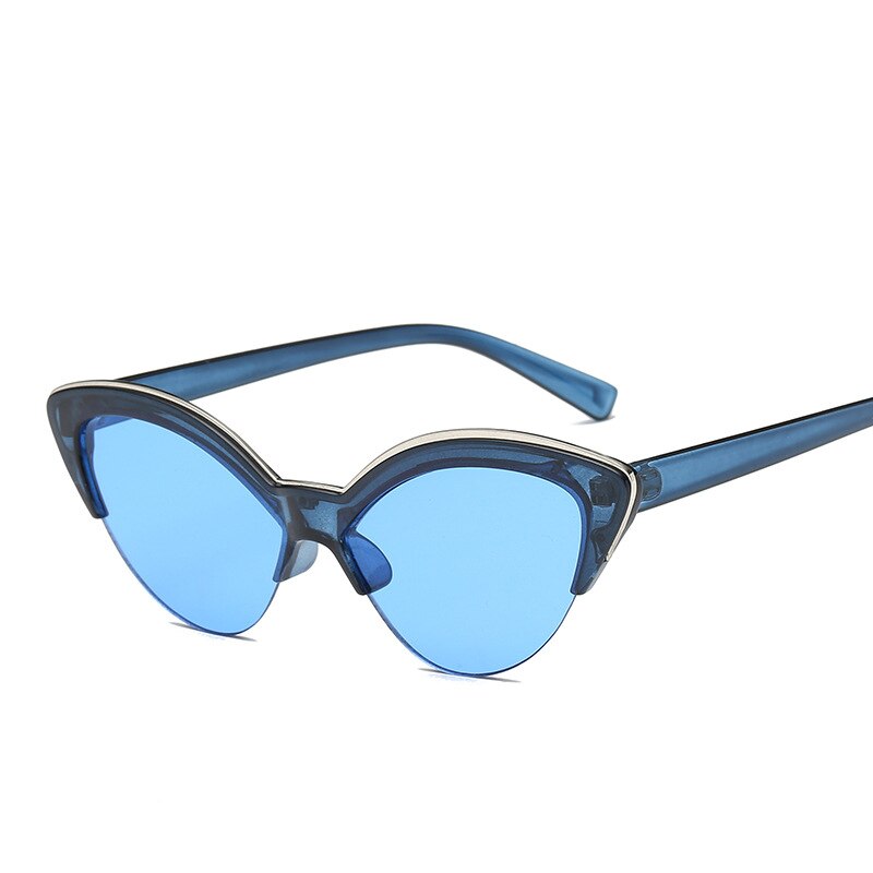 Gafas de sol con de mariposa y ojo de gato para mujer, de , lentes de sol a la azules para dama, sombra de Color teñida a la UV400: 2