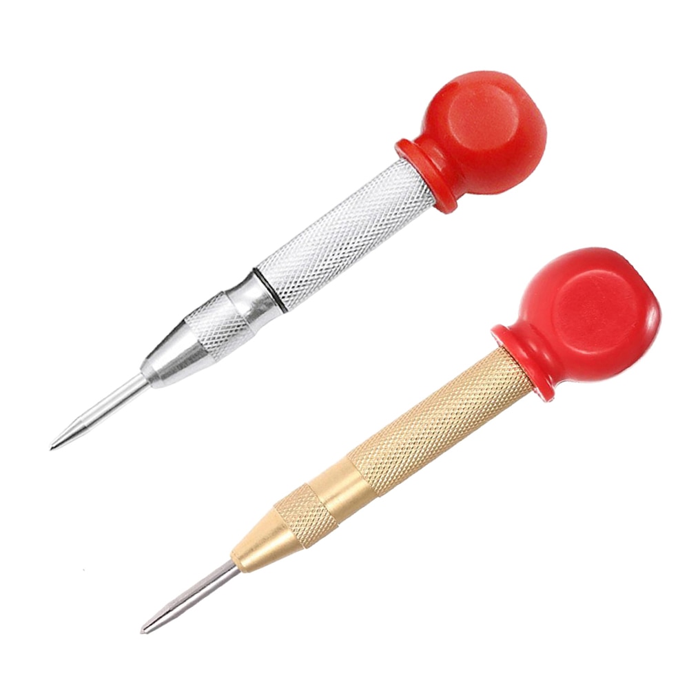 Automatic Center Pin Punch Spring Marking Holes Tool Wood Press Dent Marker Woodworking Tools For Kerner Center Punch Drill