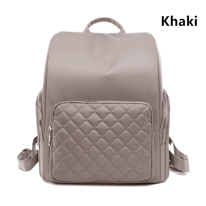 Mochila multifunción antirrobo para mujer, mochila Oxford impermeable, a la , para el Campus, para viaje y ocio: Khaki