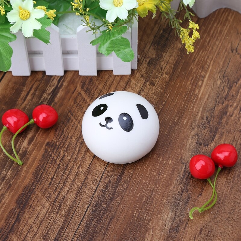 Squishy Panda Bun Stress Reliever Ball Slow Rising Decompression Toys Kids Toy L41D