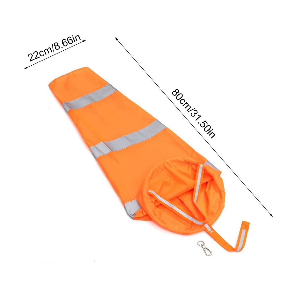 80CM Reflective Windsock Outdoor Scratchproof Windproof Fluorescent Reflective Windsock Weathervane