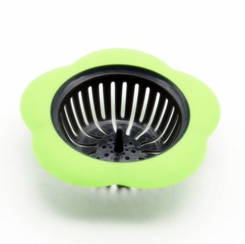 Convenient Silicone Sink Strainer Shower Sink Drains Cover Drain Sink Filter Plastic Kitchen Sink Stopper Bathtub Hair Filter: C
