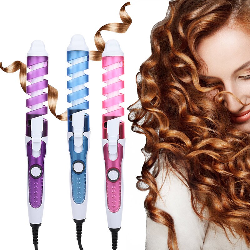 Rizador de pelo automático de 3 colores máquina para rizar el cabello, estilista de peluquería, salón de belleza de , portátil, regulador de temperatura