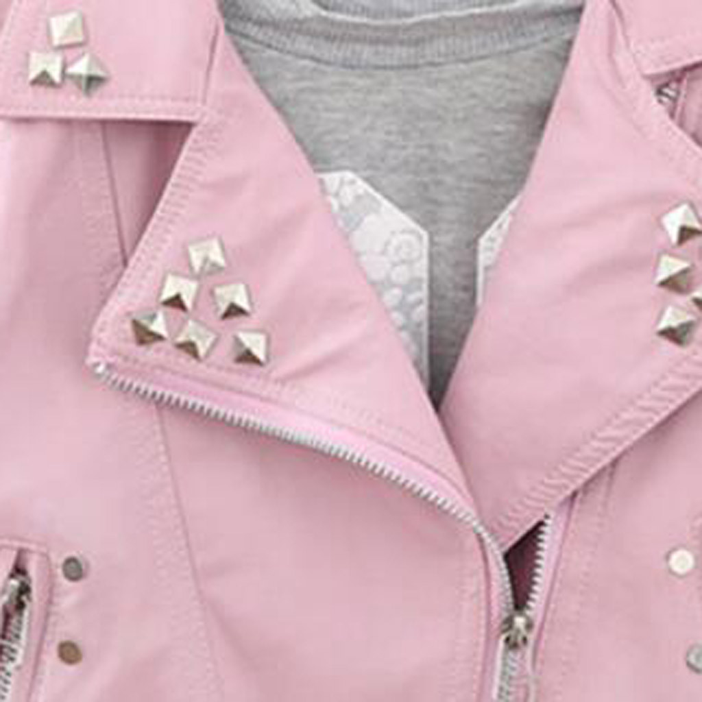 Peuter Baby Meisjes Jongens Lange Mouwen Solid Uitloper Lederen Jas Jas Kleding Mode Unisex Rits Meisjes Jassen Winter