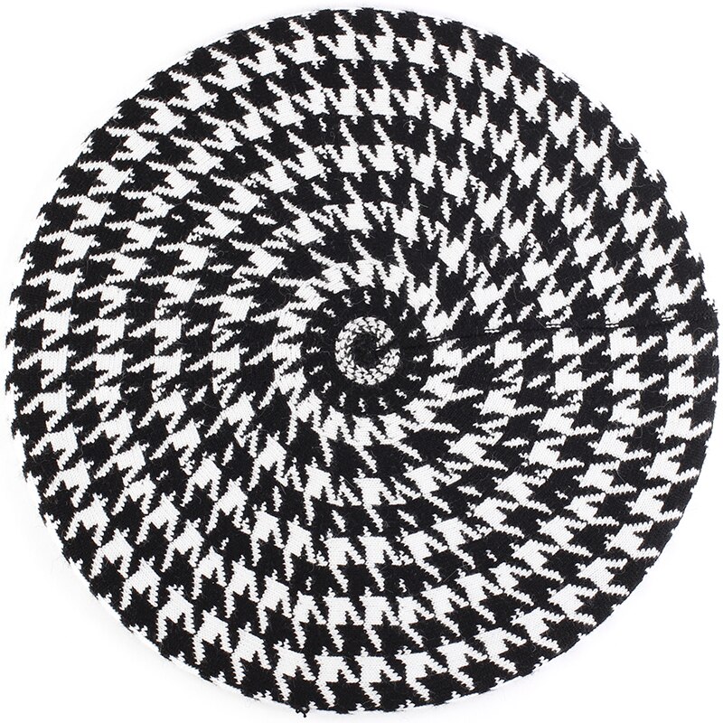 Vrouwen Liefde Pentagram Afdrukken Effen Kleur Baret Vrouwelijke Bonnet Caps Mode Lente Herfst Matched Warm Walking Hoed