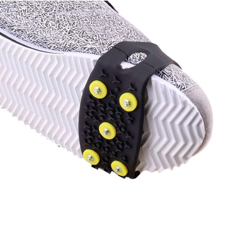 Sneeuw ijs klimmen antislip spikes handgrepen stijgijzers schoenplaatjes 5- noppen schoenhoes