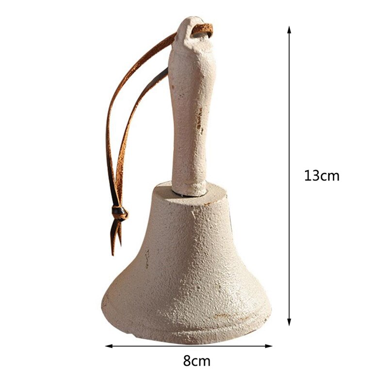 Sonnettes de noël en fonte chaude pays américain rétro carillons de vent en fer forgé sonnette pendable pour barre de Restaurant
