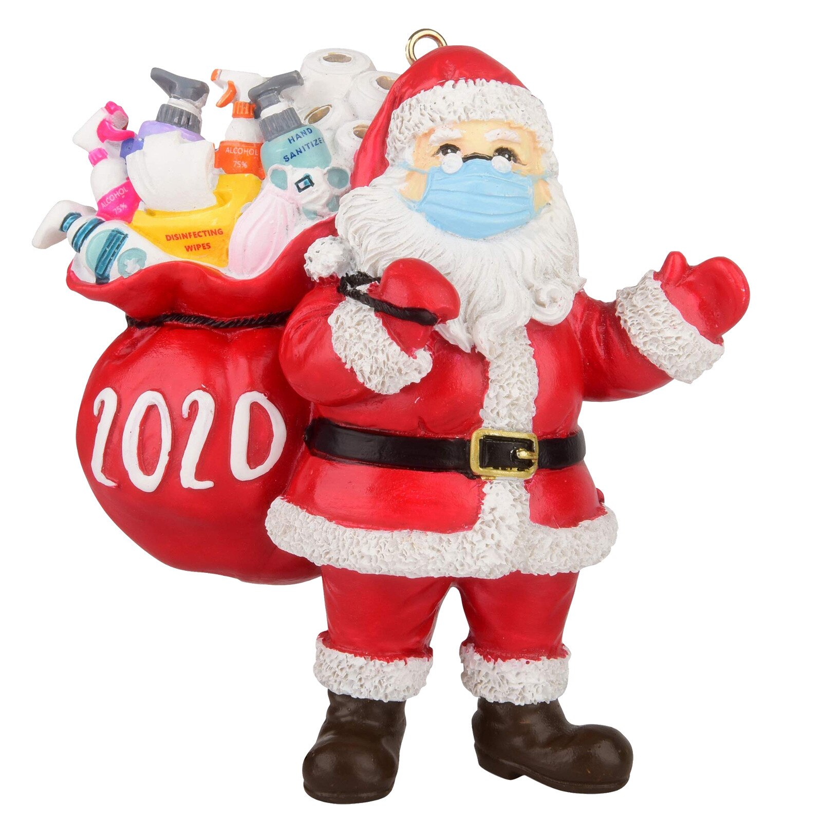 Adornos navideños de Papá Noel para mascarilla, adornos navideños para el hogar: 1pc
