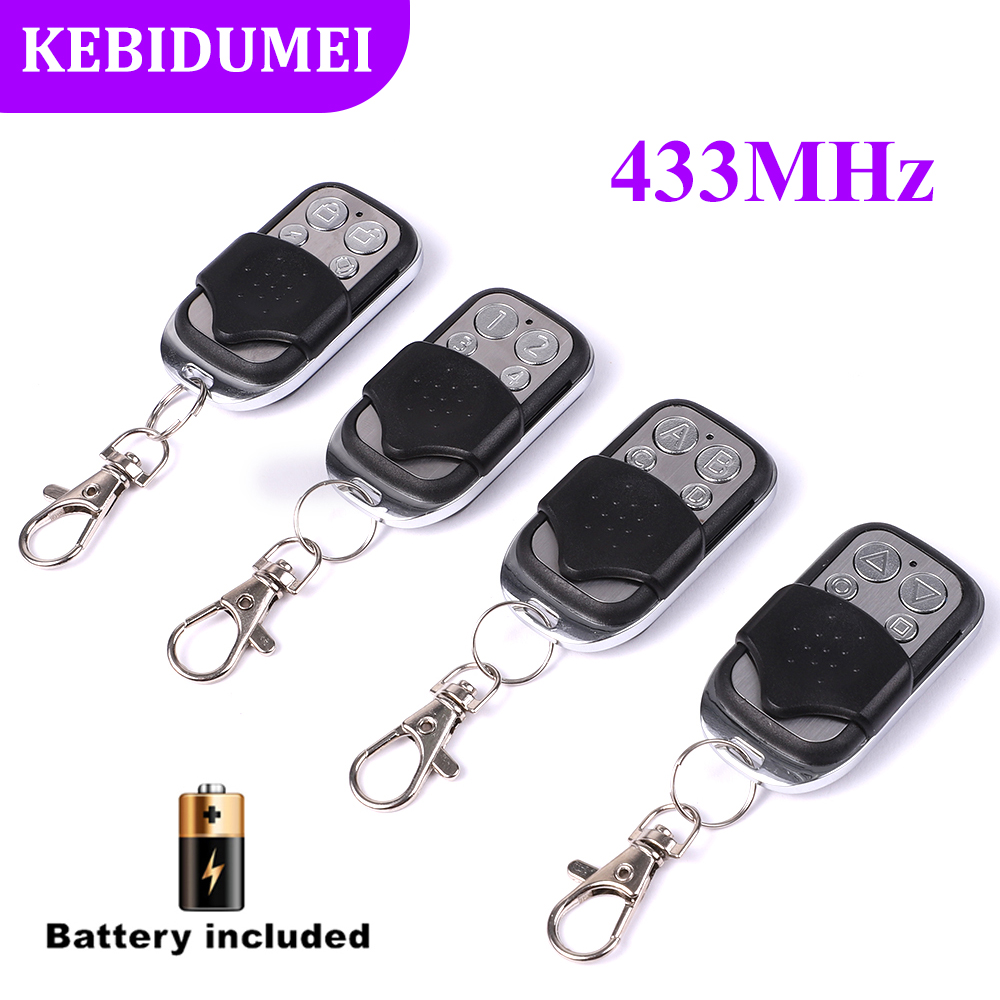 433MHz Clone Remote Control Copy Duplicator Remote Control 4 Button RF Wireless Electric Garage Door Gate Remote Transmitter