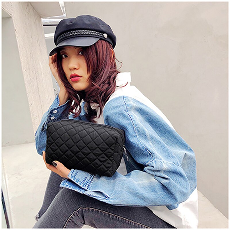 Kobiety wodoodporna podróżna kosmetyczka robić makijażu nylon przenośne opakowanie na przybory robić makijażu etui organizator przechowywania torebka moda nowy gorący 2019