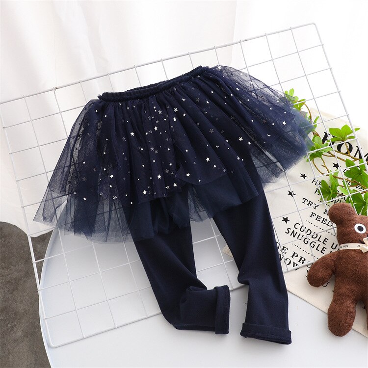 Legging delle ragazze del bambino della primavera 2022: blue
