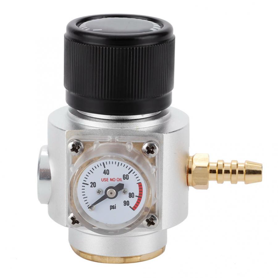Magnetic Solenoid Check Valve Aquarium Adjustment Water Plant Fish Aquarium CO2 Mini Gas Regulator T21 * 4 Soda Pressure Gauge