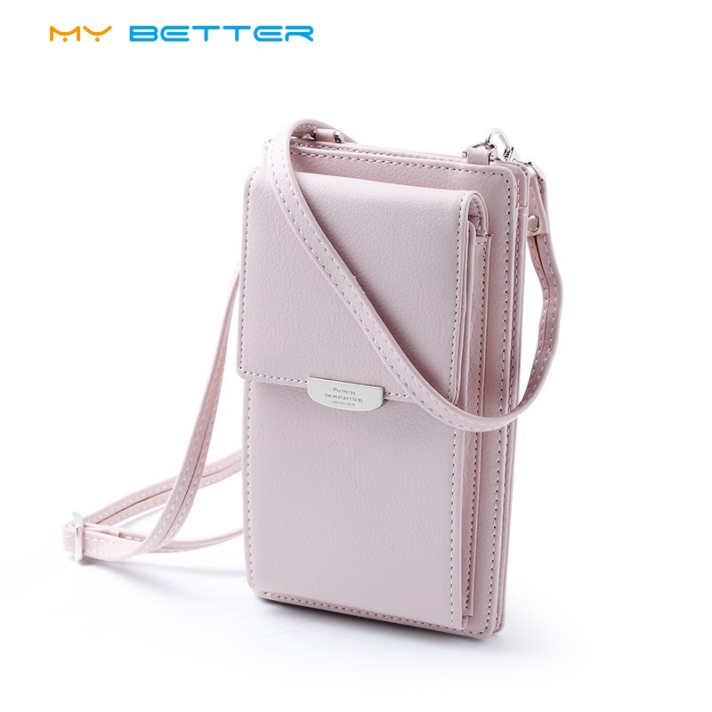 Women Casual Wallet Brand Cell Phone Wallet Big Card Holders Wallet Handbag Purse Clutch Messenger Shoulder Straps Bag