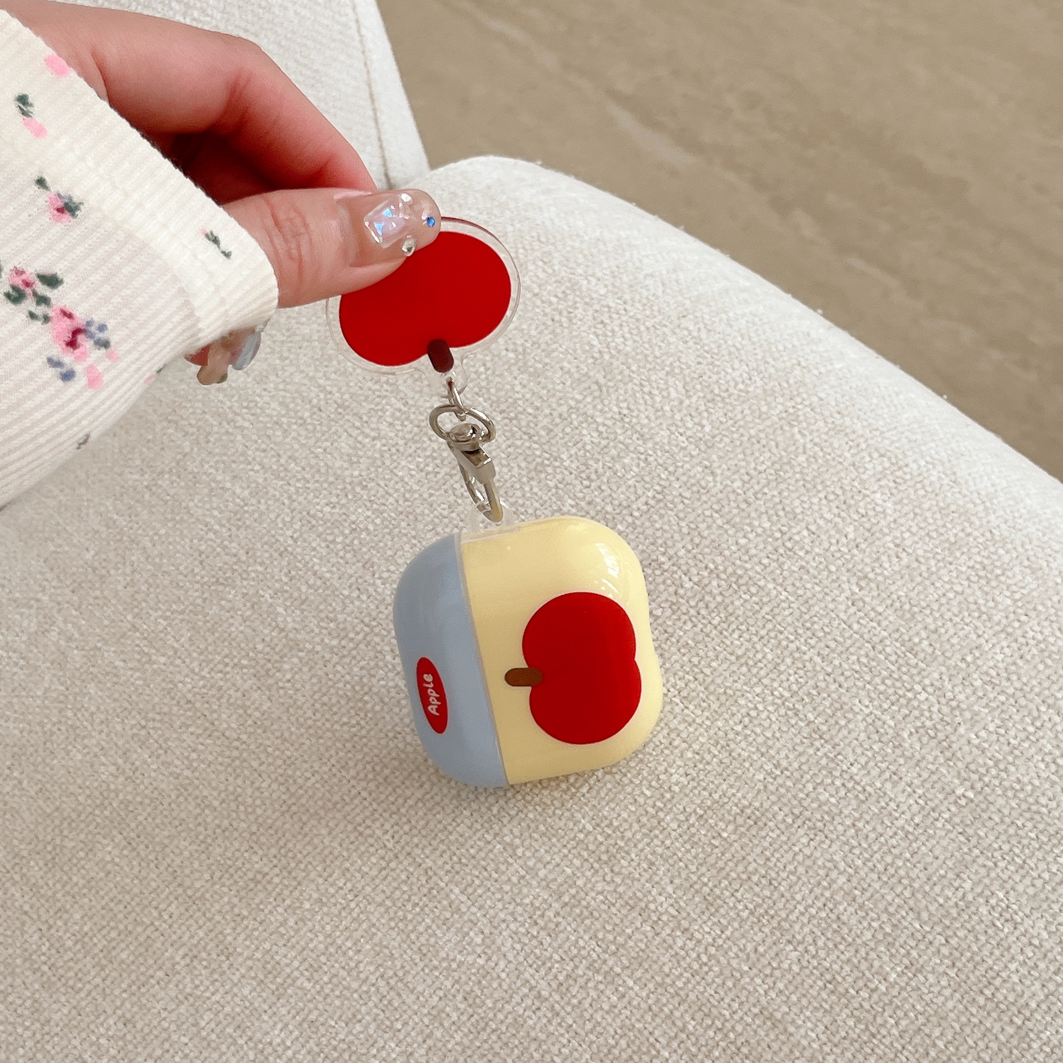 IMD rouge Apple modèle étui pour écouteurs avec pendentif pour Apple Airpods 1 Airpods 2, Pro/pro2 Airpods 3 Airpods 4