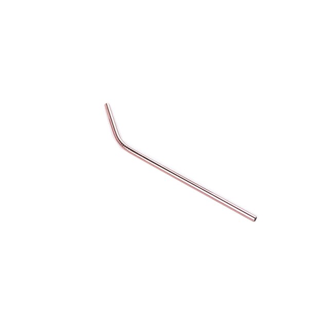 Coloful Portable Stainless Steel Straws Reusable Long Metal Drinking Straw For Tumblers Cups Mugs Cold Beverage Milk Tea: Gold-Curved-8mm