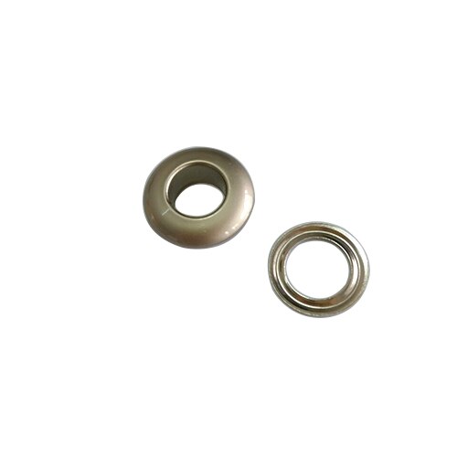 Œillets en laiton sans couture, 8mm x 16mm, 7 couleurs, , 100 lots, , eyelets-16MM: Pearl nickle