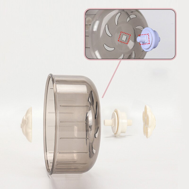 1 Small Pet Plastic Wheel Toy Sports Jogging Wheel Squirrel Hamster Chinchilla Little Mouse Non-slip Running Fitness Toy