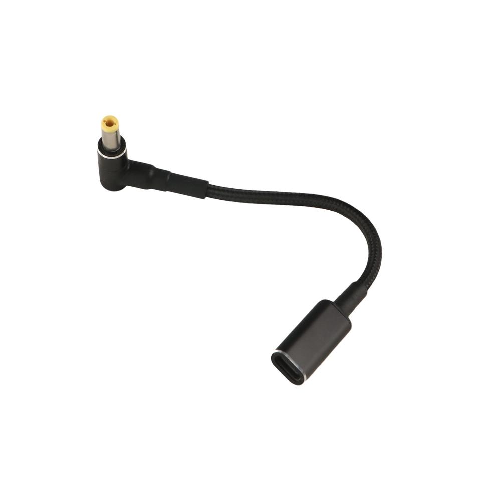 Adapter Ładowarki Laptopa 100W - Typ C Uniwersalny - 5.5x2.5mm DC Jack - 20V 2.37A: Biały