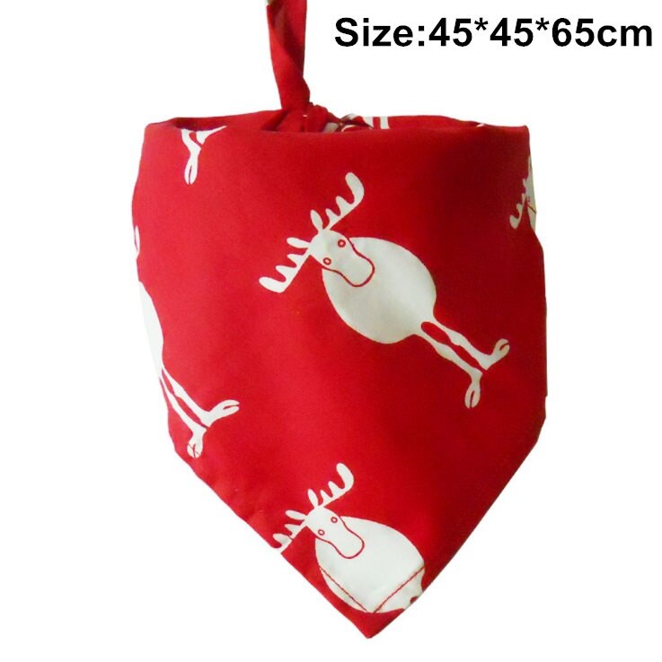 Christmas Pet Dog Triangle Bandanas Xmas Large Dog Scarf Collar Neckerchief Puppy Dogs Pet Bow Ties Slobber Towel Clothes: A 05