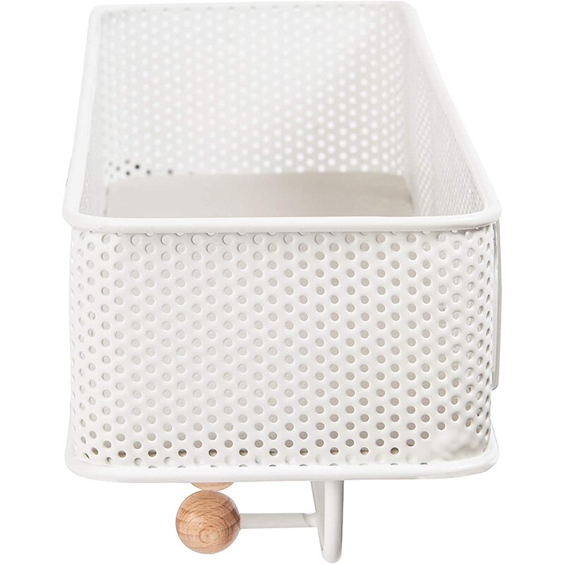 Entryway Organizer, Great for Storing Keys, Small Accessories, Mail, Wallets and More, White Finish