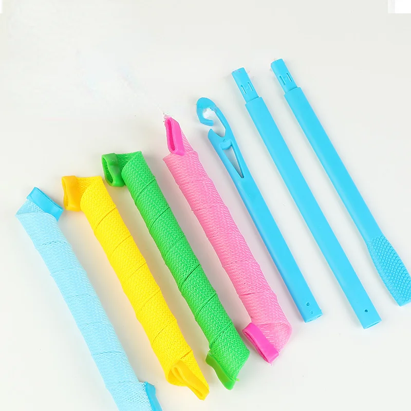 Haar rollen (15/19/30cm) Schnecken bilden nicht Wellenform Spirale runde Locken Locken wickler weiche Magie DIY