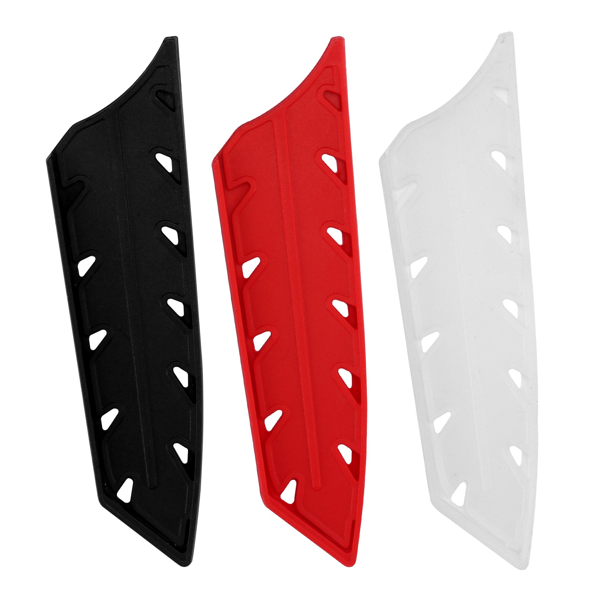 XYJ Kitchen Knife Cover Universal Stainless Steel Knives Blade Sheath Safe Edge Guard PP Plastic Black White Red Color 3-8 Inch: 3pcs 8in kiritsuke