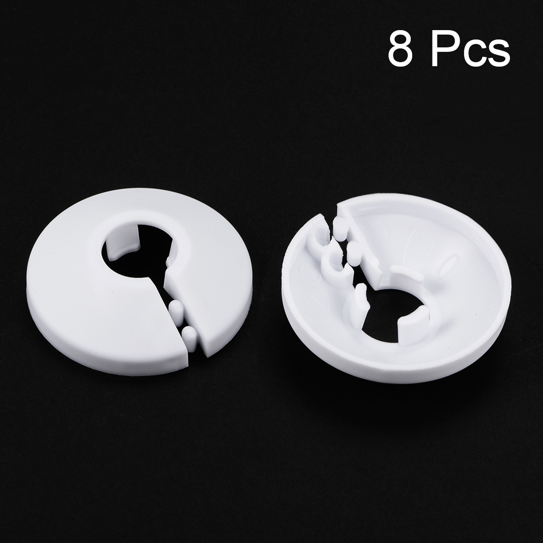 8 Uds 12mm-50mm cubierta de tubería de agua decoración de Collar de tubo PP cubiertas de tubo de escudo de radiador para válvulas angulares accesorios de grifo