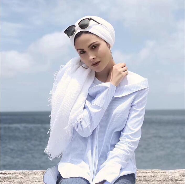 Écharpe Hijab en viscose de coton, 10 pièces, , écharpe, châle à la , bon marché, enveloppe musulmane, 50% pièces