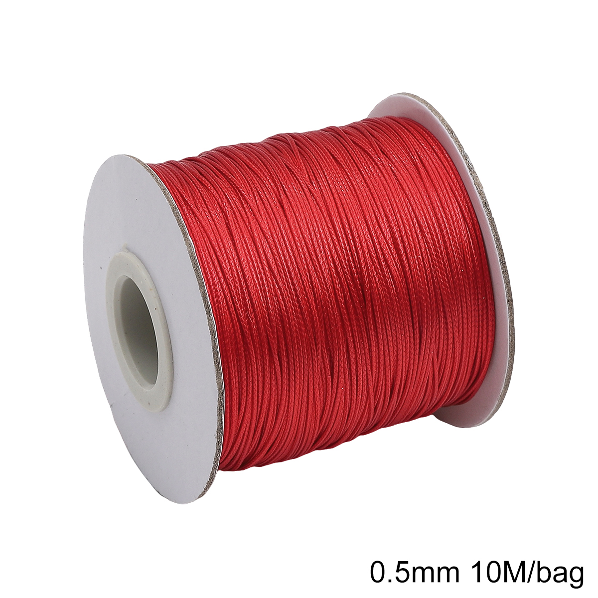 Cordão de algodão encerado coreano 0.5mm, fio encerado, colar, corda, contas para pulseira diy, descobertas de fabricação de jóias, 10 m/lote: Verde