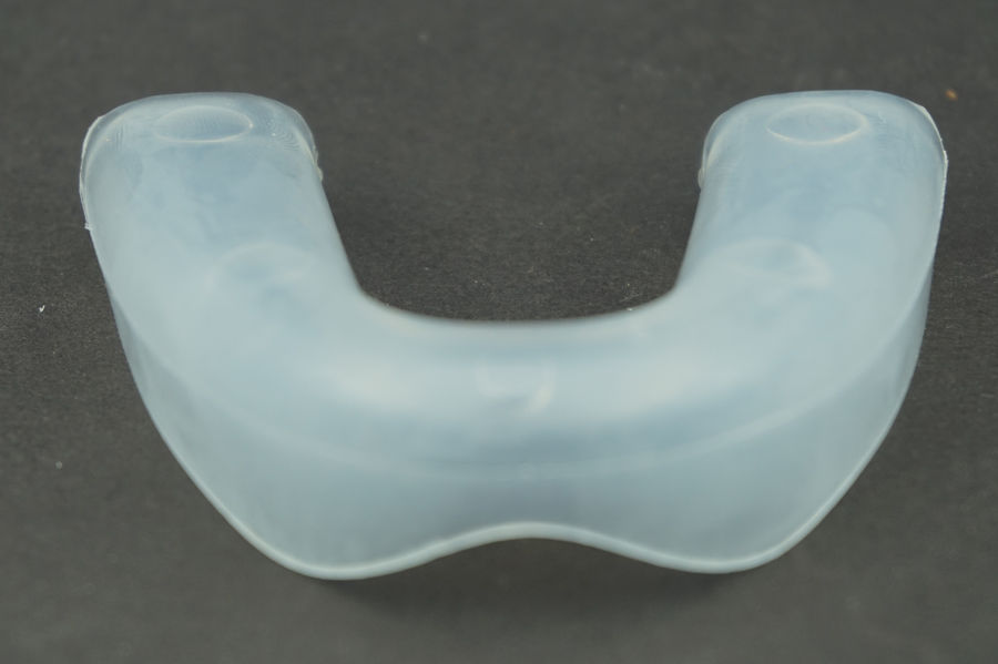 2 stk/parti silikone natskærende mundbeskyttere stopper bruxisme tandbeskyttelse i æske