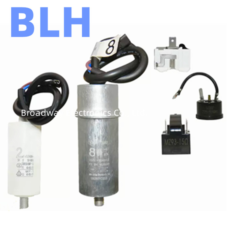 Cbb 65 køleskab/fryser kompressor opstart og drift kapacitans 450v 450 vac 2uf 2.5uf 3uf 3.5uf 4uf 5uf 6uf 7uf 8uf 12uf