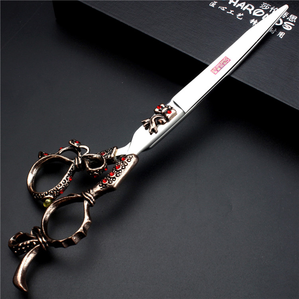 5.5/6/7 Inch Pet Scissors Dog Grooming Scissors for Groomer Japan Cutting Shears Sharp Edge Animals Haircut Logo Engraving