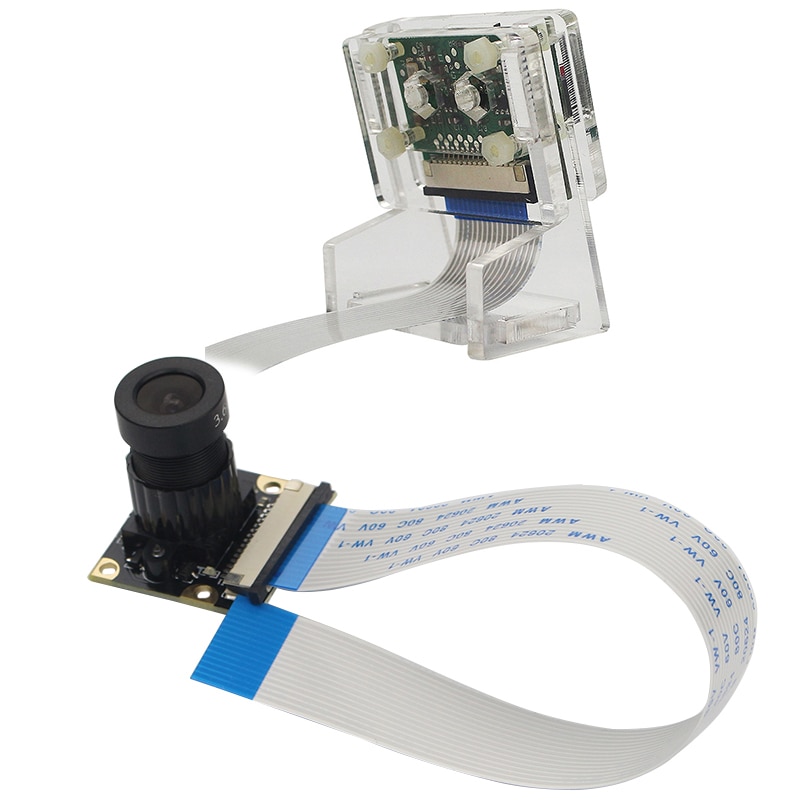 Ov5647 Mini Camera Acryl Houder Transparant Webcam Beugel Voor Raspberry Pi 3 Camera & Voor Raspberry Pi 3B + 5Mp megapixel Nigh