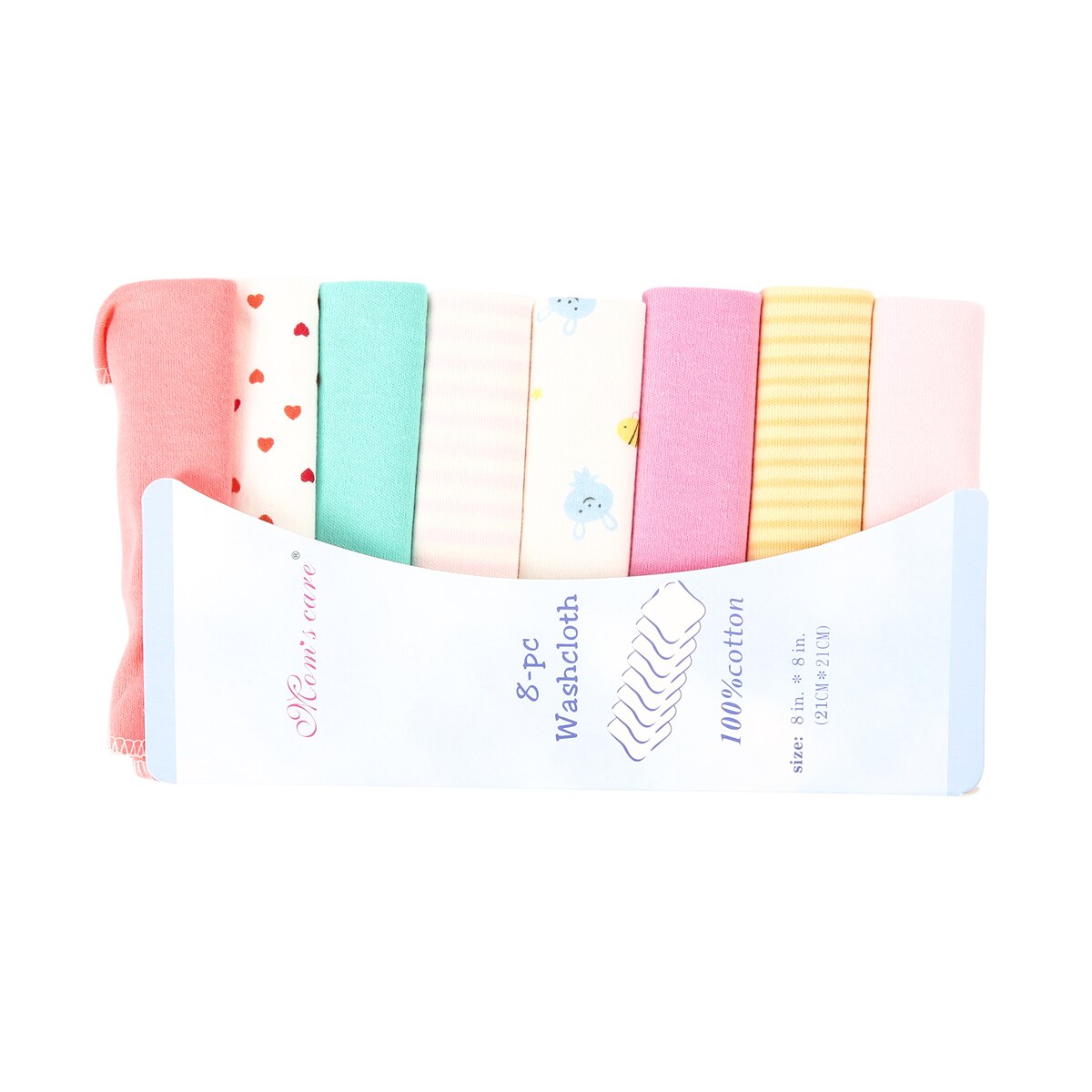 Pudcoco 8 pçs bebê menino menina toalha conjunto toalha toalha de banho toalha de alimentação limpeza babadores saliva bandana crianças acessórios: A