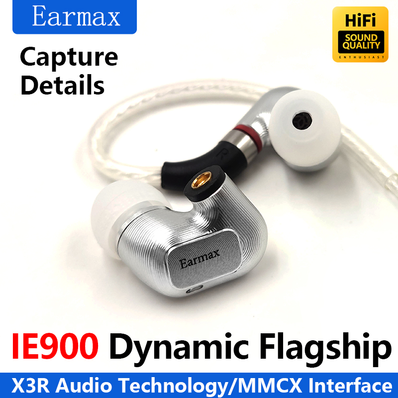 Earmax ie900 ie600 ie300 In-Ear-Headset Stereo Hifi Flaggschiff dynamische Kopfhörer abnehmbares Audio kabel