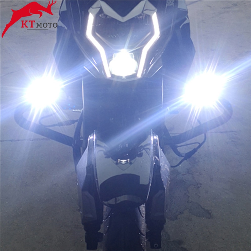 Voor Ktm Adventure 990 1050 1090 1190 1290 Super Adventure Wit Motorfiets Koplampen Extra Lamp 12V Led Spot Hoofd lichten