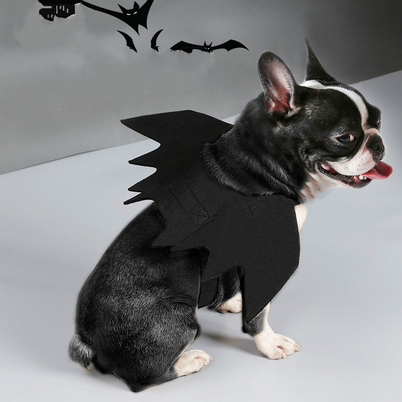 Schattige Huisdier Kleding Black Bat Wings Harnas Kostuum Voor Halloween Cosplay Kat Hond Halloween Party Voor Dierbenodigdheden