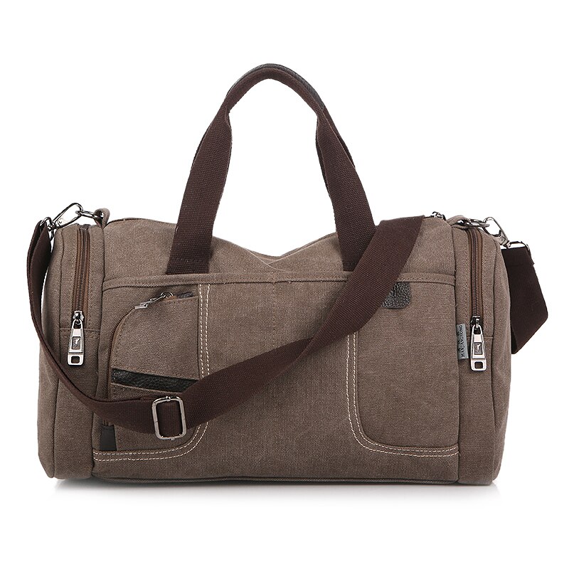 Koreaanse Versie van de Eenvoudige mannen Handtas Toevallige Wilde Grote Capaciteit Canvas Tas Mode Persoonlijkheid Schouder Messenger Bag