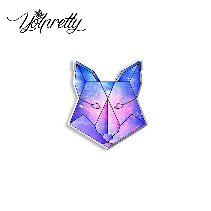 Pin de insignia de epoxi acrílico, Pin de solapa, Graffitis, animales de colores, geometría, Galaxia, , novedad de 2023: PLATEADO