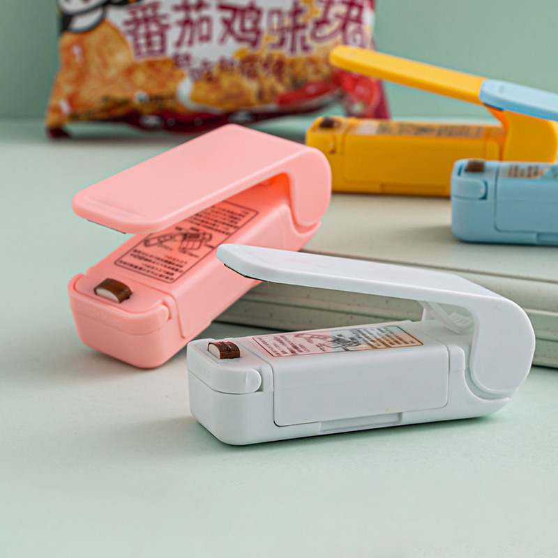 Mini Bag Sealer Heat Bag Verpakking Sealer Handheld Heat Vacuum Sealer Draagbare zaksluitmachine Voedsel Snacks Opslaggereedschap