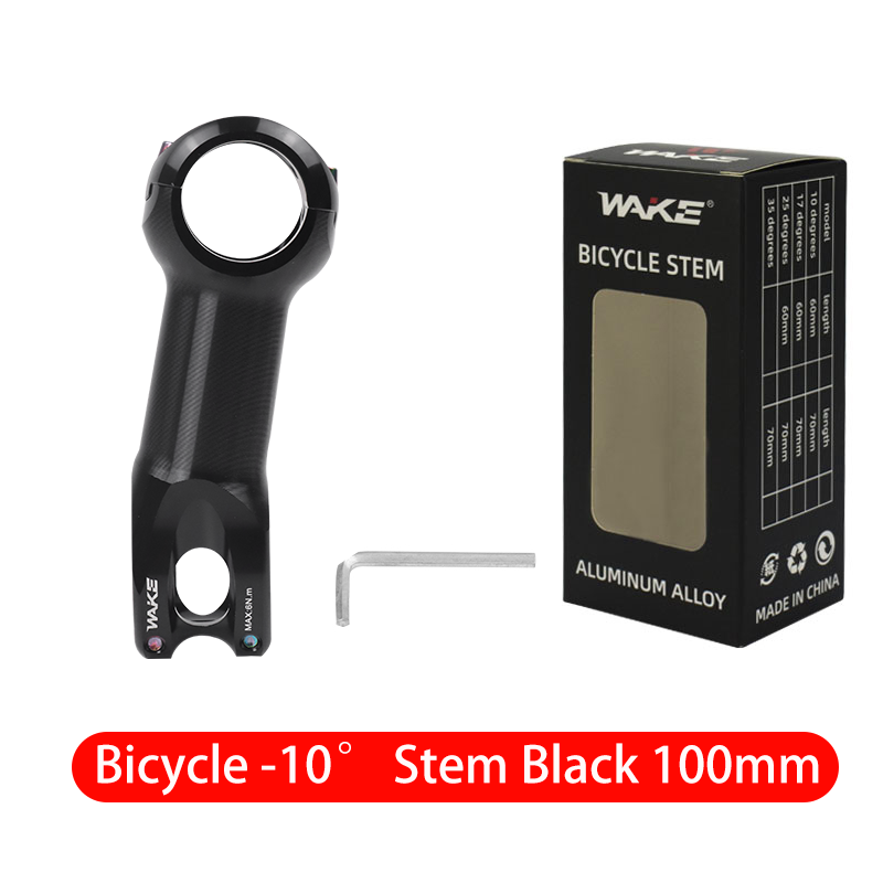 Wake Road Bike Bicycle Accessories Stem Handlebar Stem 31.8mm 10 Degree Aluminum Alloy Lightweight for Cycling Silver Stem: Blue