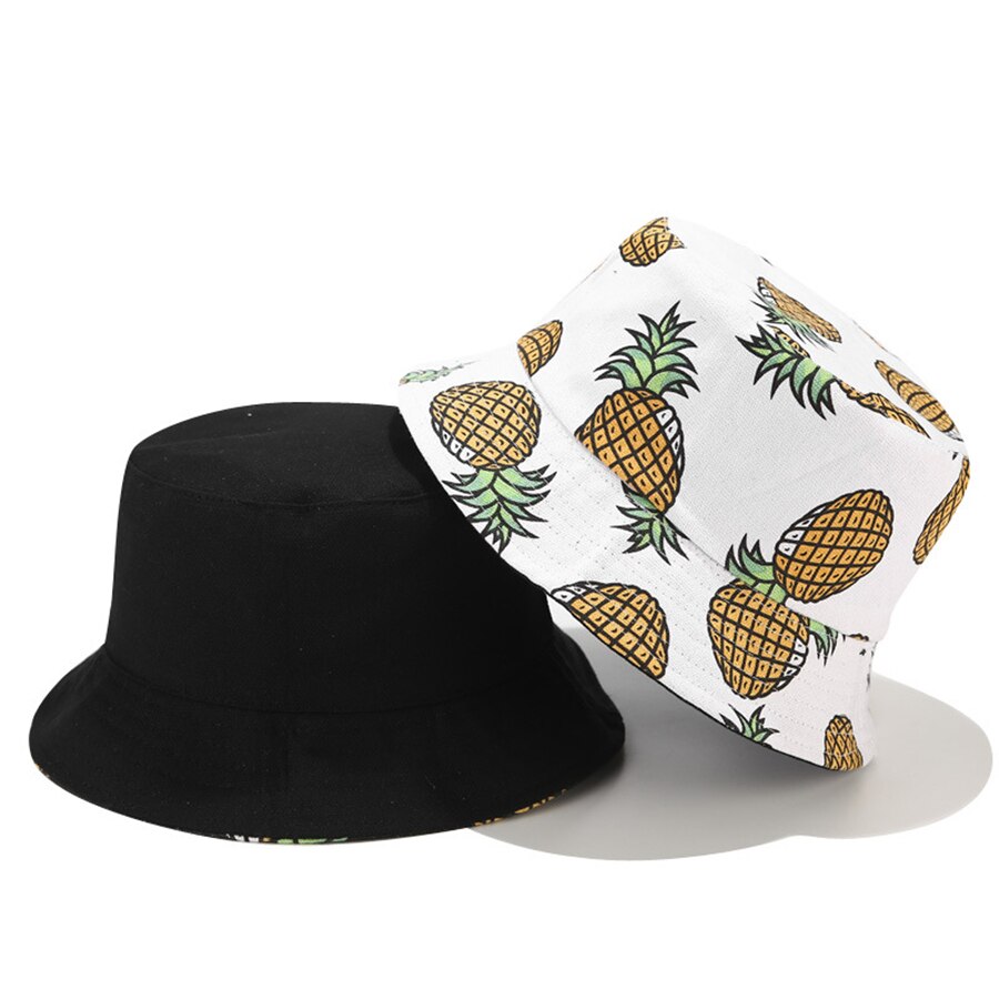 Fahion-sombreros de pescador con dibujo de fruta Unisex, gorros de pescador a la para mujer, protector solar para exteriores, gorro de lavabo para ocio,