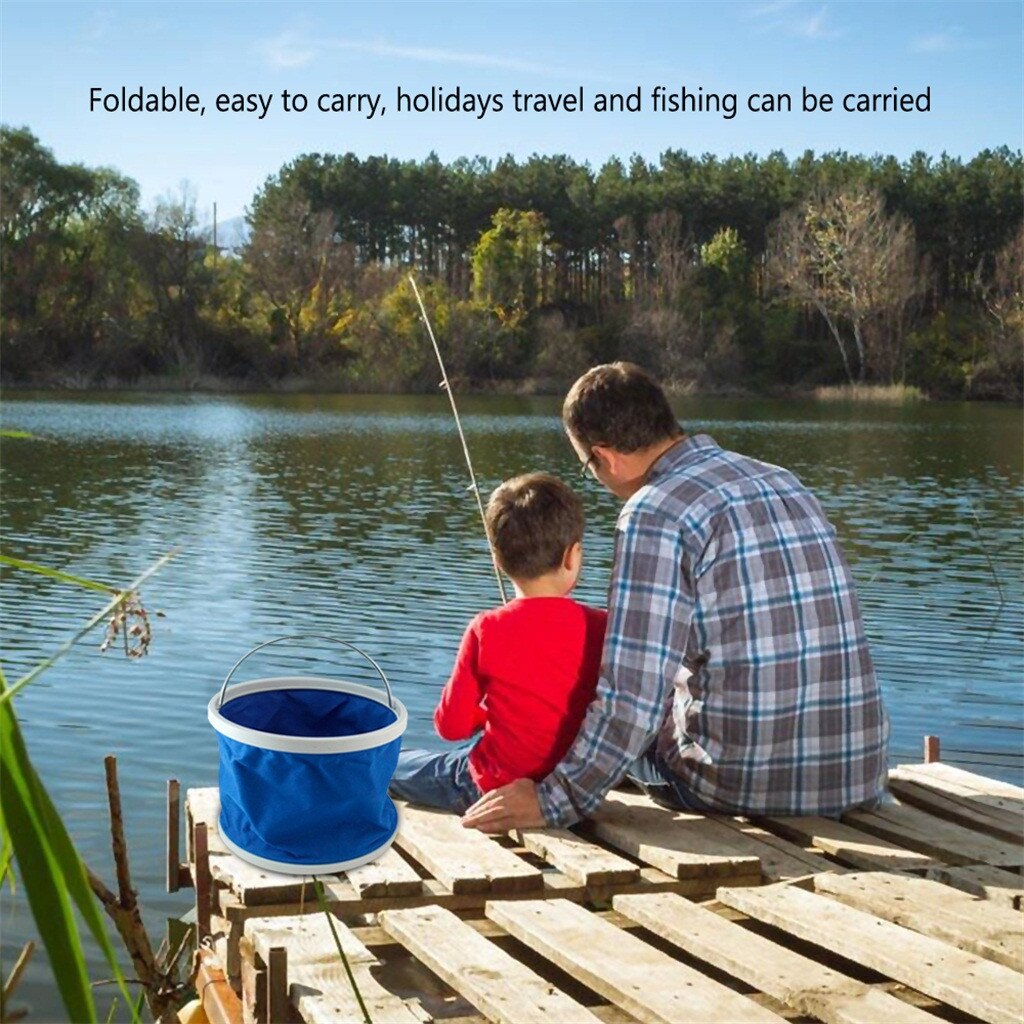 Seau pliant étanche, pratique, , résistant à l'usure, Portable, voyage en plein air, lavage de Camping