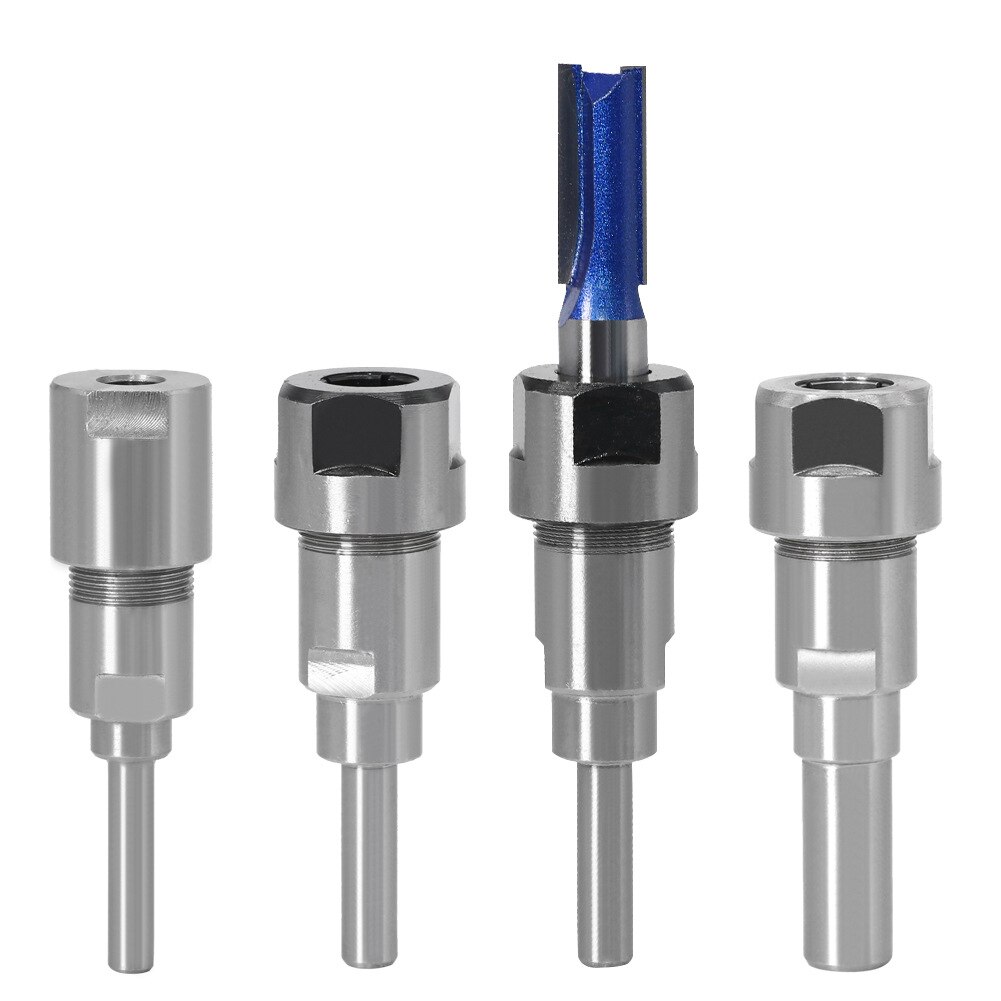 6Mm 8Mm 12Mm 1/4 "1/2" Schacht Router Bit Verlengstuk Collet Graveren Cnc Machine Extension frees Houtbewerking Tool