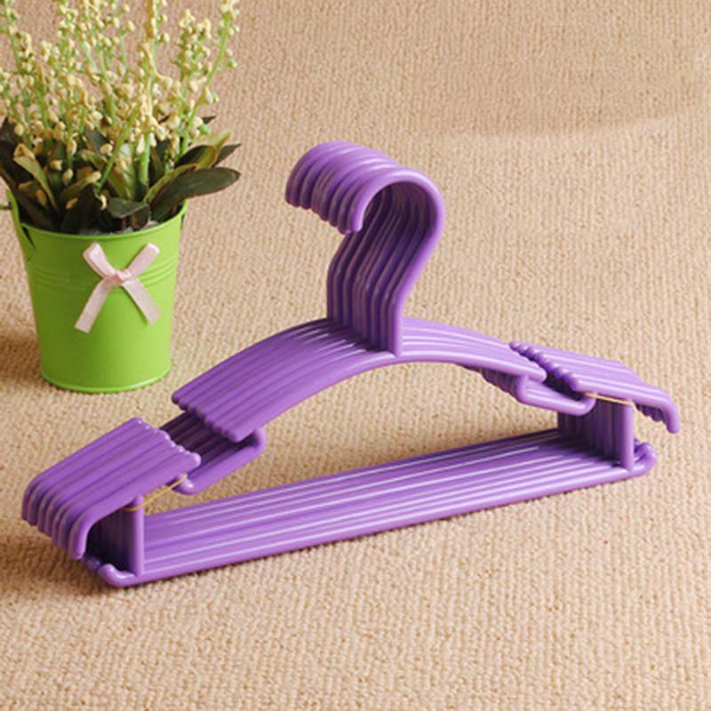 5 Stks/partij Draagbare Kleerhanger Kids Kinderen Peuter Baby Kleding Jas Plastic Hangers Haak Huishoudelijke Organizer: 3